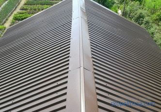 The minimum slope of the roof of the sheet