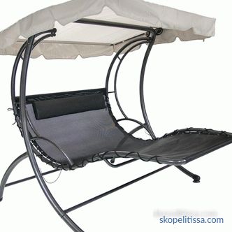 what garden swing-bed can be bought cheaply in Moscow - prices, photos, video