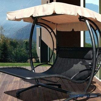 what garden swing-bed can be bought cheaply in Moscow - prices, photos, video