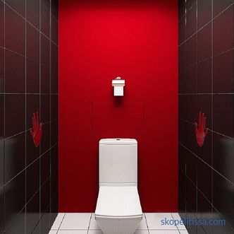 The decoration of a small toilet, the rules for choosing materials and colors, popular details and styles