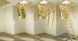 Stairs to the attic: types, classification, installation methods