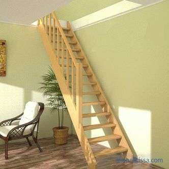 Stairs to the attic: types, classification, installation methods