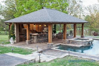 Interesting ideas for gazebos: BBQ, lounge area, design solutions