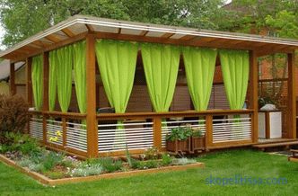 Interesting ideas for gazebos: BBQ, lounge area, design solutions