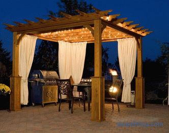 Interesting ideas for gazebos: BBQ, lounge area, design solutions