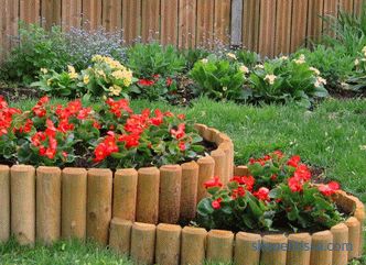 Border for flower beds - photo ideas, how to make a decorative fence for flowers