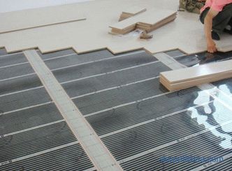 How to make heated floors in a wooden house: options for the device and installation