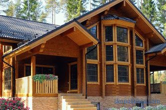 Wooden houses from glued timber in Moscow: photos, projects, prices