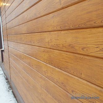 Metal and vinyl wood siding: varieties and photo examples