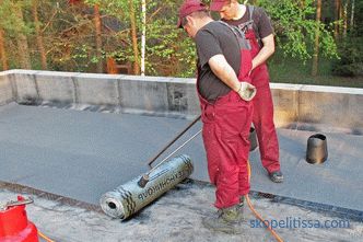 technology of laying soft roof, how to properly lay a roll roof, how to glue
