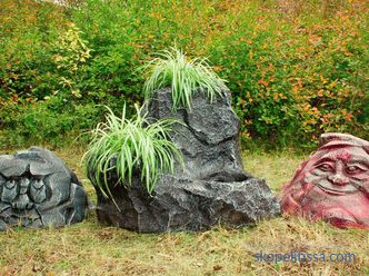 Decorative boulder - a description of the technical properties and functional purpose