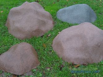 Decorative boulder - a description of the technical properties and functional purpose