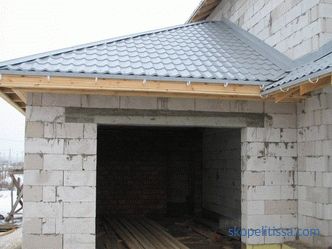 Construction of a 6x4 garage, how and from what to build, how to calculate the number of blocks