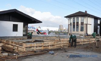 Foundation filling for the exhibition house of the company 