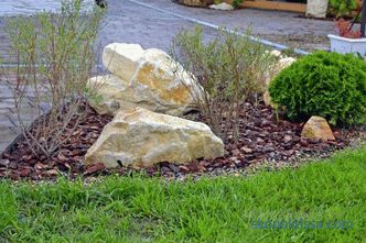 Stones in landscape design - scope