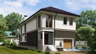 Projects of one-storey houses for narrow areas, planning, schemes, photos in the catalog