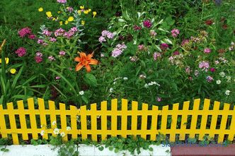 Decorative fences for flower beds - the best ideas from designers, photos, ideas