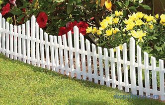 Decorative fences for flower beds - the best ideas from designers, photos, ideas