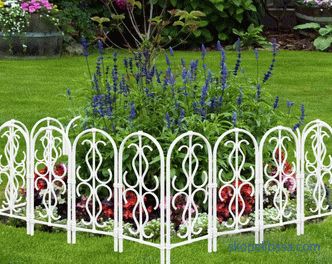 Decorative fences for flower beds - the best ideas from designers, photos, ideas