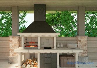 Brick barbecue stoves to buy outdoor summer garden gazebos barbecue complexes for summer cottages in Moscow