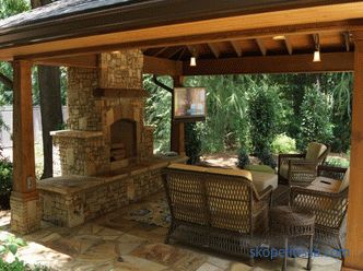 Brick barbecue stoves to buy outdoor summer garden gazebos barbecue complexes for summer cottages in Moscow