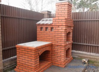 Brick barbecue stoves to buy outdoor summer garden gazebos barbecue complexes for summer cottages in Moscow