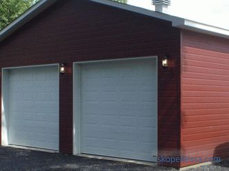Projects of garages with hozblok (with the economic part): options for buildings