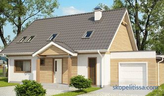 Projects of garages with hozblok (with the economic part): options for buildings