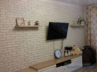 Decorative facing brick: types, application in an interior, rules of laying