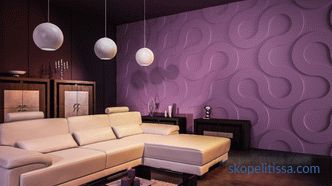 Wall panels for interior walls: types, materials, characteristics, installation