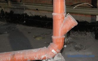 The angle of the sewer pipe in a private house - what should be: SNiP, calculation, instruction