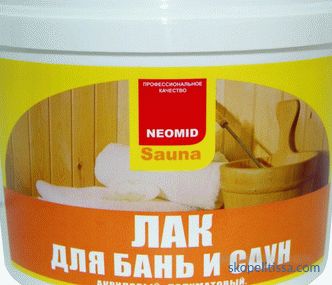 Impregnation for the bath inside, lacquer, than to paint the steam room, how to choose the impregnation, photo