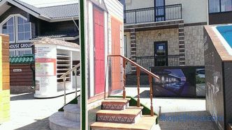 The picturesque staircase at the exhibition of houses 