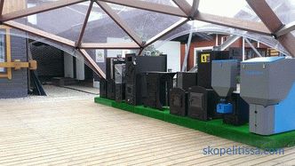 Samples of stoves and pellet boilers at the exhibition of houses "Low-Rise Country"