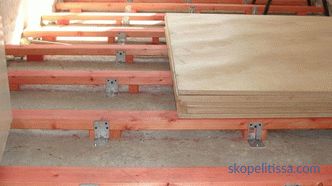 Wooden floor in the garage: technology facilities