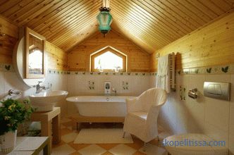 Bathroom finish in the country - features of waterproofing and choice of finishing coating