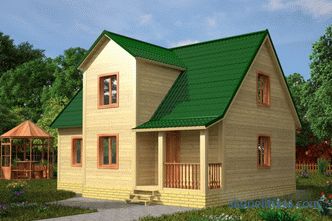 projects and plans of one-storey and two-storey houses, photo