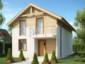 projects and plans of one-storey and two-storey houses, photo