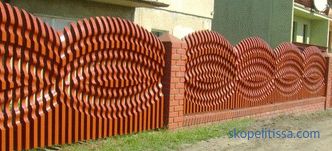 Beautiful fences for private houses: photos and creative ideas