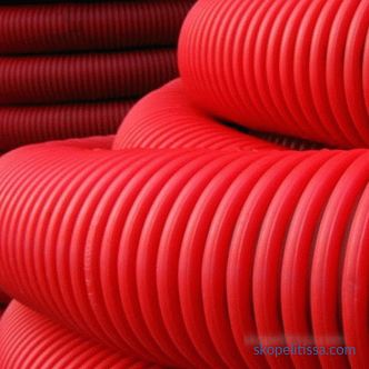 Drainage pipes: types, characteristics, application