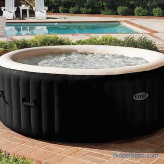 Spa pools for gardening - features, benefits, varieties (stationary, portable, inflatable)