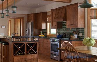 Interior design kitchens of country houses - how to best utilize the available space