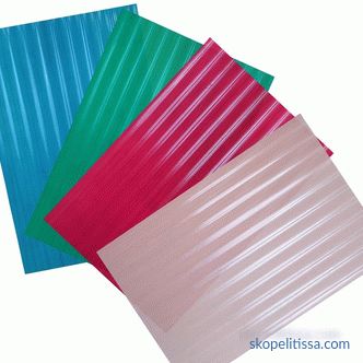 Plastic for the roof - types, prices and photos