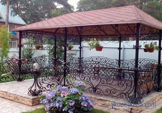 Buy a cheap metal gazebo to give: what can you save on