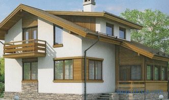 Country houses from foam blocks - turnkey projects, prices for construction in Moscow, photo