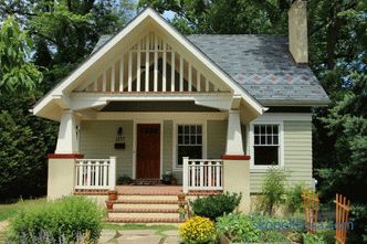 Summer house with a veranda, garden house projects with a terrace, turnkey construction in Moscow