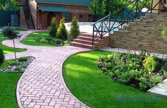 Landscape works at the dacha plots - the main elements and design details