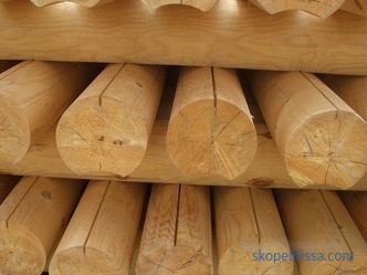How to build a house from a rounded log, a house from a log house, construction technology