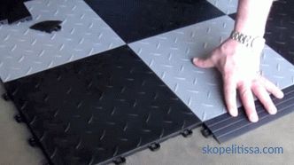 Floor covering in the garage: types, characteristics, ways of laying