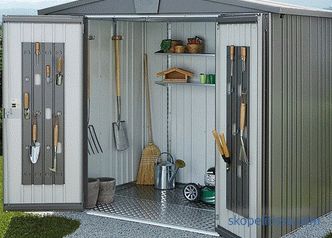 Shed from a professional sheet - construction technology + video